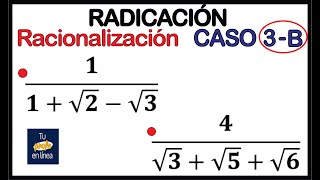 RADICACIÓN 14 Racionalización de Trinomios  Caso 03 Parte Dos [upl. by Subir]