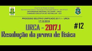 FÍSICA–URCA–20171–Questão12 De acordo com a primeira lei da termodinâmica se durante um [upl. by Abran]