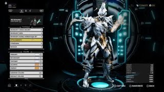 Warframe Fashion Frame Revenant Prime [upl. by Ecertal335]