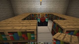 マイクラ エンチャントのやり方と本棚の並べ方 マインクラフト [upl. by Mellisa425]