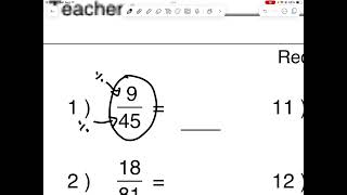 Reducing Fractions [upl. by Seka]