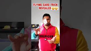 Flying card trick revealed 😀😀😀👌 [upl. by Boiney]