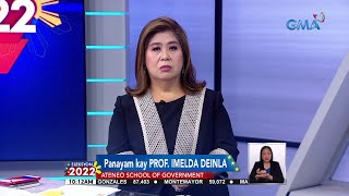 Prof Imelda Deinla sa resulta ng botohan  Eleksyon 2022 [upl. by Lledo]