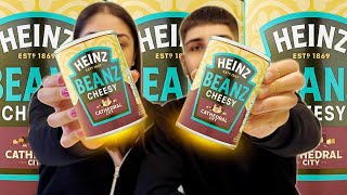 HEINZ CATHEDRAL CITY CHEESY BAKED BEANS REVIEW [upl. by Oicor107]