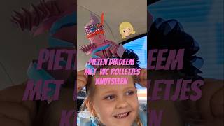 Pieten diadeem met wc rolletjes knutselen craft diy subscribe [upl. by Camarata26]