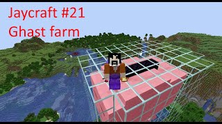 Minecraft Farms in 3 Minutes Part 21 Building an efficient Ghast farm in 119 Jaycraft SMP Java [upl. by Nomae]