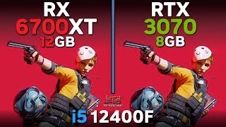 RX 6700 XT vs RTX 3070  i5 12400F  Tested in 17 games [upl. by Kampmann]