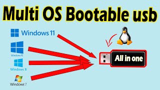 Multi Bootable usb windows 111087 and Linux  Create Multi Bootable USB from ISO with Ventoy [upl. by Addie516]