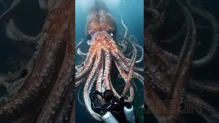 Giant Squid Footage by Fishermen🐙🦑🦐🦀 deepseafishing giantseacreature fishingexploration [upl. by Lurline59]