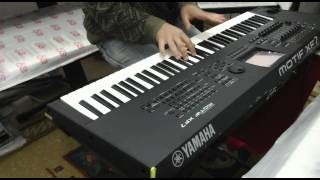 YAMAHA MOTIF XF7 DEMO NA CLASSIC KEYBOARDS [upl. by Adnicaj]