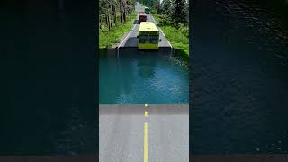 Bus vs huge water pit 20  carsvsrpothole beamngpotholes massivepotholes deepwaterbeamngdrive [upl. by Collis513]