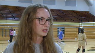 Churubusco volleyball head coach Melissa Winters full practice interview 9212023 [upl. by Lenoyl]