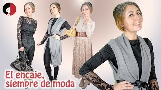 El encaje siempre de moda 12 estilismos para probar [upl. by Orecic361]