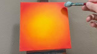 The KEY to Blending Acrylic Paint on Canvas [upl. by Etnaid]