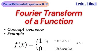 Fourier Transform of a Function [upl. by Pansir]