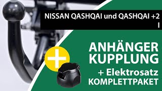 Anhängerkupplung abnehmbar NISSAN QASHQAI und QASHQAI 2 I  Brink Komplettsatz  Montage [upl. by Noisla]