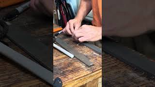 Quick three blade broadhead sharpening process [upl. by Inaffit]