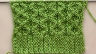 Easy to knit cable knitting pattern [upl. by Alaehs]