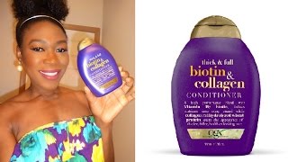 Organix OGX Thick amp Full Biotin amp Collagen Conditioner [upl. by Rebe]