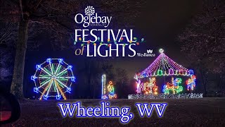 Oglebays Festival Of Lights 2022  Wheeling WV [upl. by Notsniw]