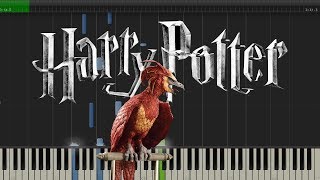 Fawkes The Phoenix  Harry Potter Piano Tutorial [upl. by Poppas]