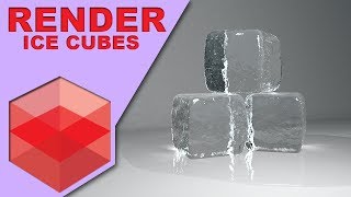 How Do I Render Ice Cubes Redshift amp Maya [upl. by Suirtimid]