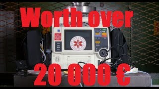 Crushing Defibrillator with Hydraulic Press [upl. by Soirtemed904]