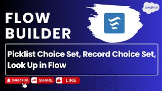 Day 4  Picklist Choice Set Record Choice Set Look Up in Flow  Salesforce  Flow Builder [upl. by Evol]