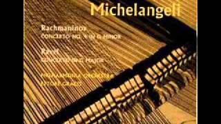 RAVEL Piano Concerto in G II Adago Michelangeli 米開蘭傑里演奏 [upl. by Ariay]