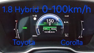 Toyota Corolla 18 Hybrid 140KM 2023 0100kmh ECO vs SPORT [upl. by Jone380]