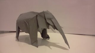 Origami elephant satoshi kamiya [upl. by Edaj]