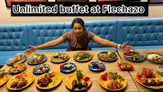 Unlimited buffet in Hyderabad  Flechazo kukkatpally hyderabad  Harika Chakilam [upl. by Ofori]