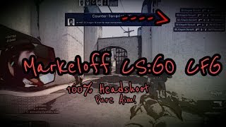 ⭕ CSGO Markeloff CFG DOWNLOAD ORIGINAL Work 100 Aim headshoot 🔫 [upl. by Wing]