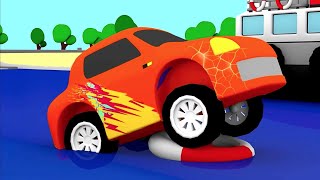 LEARN to SWIM  How do Cars do that  Cartoon Cars  Cartoons for Kids [upl. by Amor199]