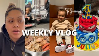 WEEKLY VLOG  on go bob the builder  julius turns one  korean bbq  cooking amp more [upl. by Itsrejk963]