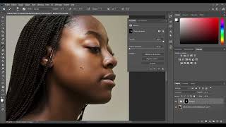 Comment lisser la peau dans Photoshop et uniformiser le teint avec la courbe de transfert dégradé [upl. by Assenar39]
