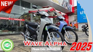 XE amp XE  Giới thiệu Honda Wave Alpha 110cc  Phiên bản Cổ Điển 2024 với 2025  Xanh nhám  Xám bóng [upl. by Atnovart988]