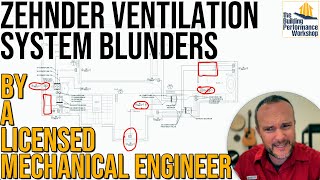 Bizarre Ventilation System Design Zehnder ERV Layout by Licensed Mechanical Engineer [upl. by Eniluj614]