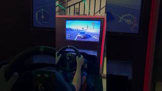 Enjoying The Logitech G923 Racing Steering Wheel in Power Play ESports Gaming Cafe simracing cars [upl. by Zeret]