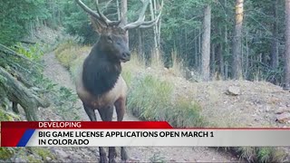 Colorado big game license applications open in March [upl. by Crawley]