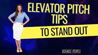 Elevator Pitch Tips to Stand Out [upl. by Afton]