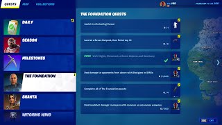 Complete all of The Foundation Quests 4  Fortnite Foundation Challenge Guide [upl. by Pen]