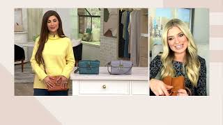 Dooney Bourke Saffiano Leather Kyra Crossbody on QVC [upl. by Conyers700]