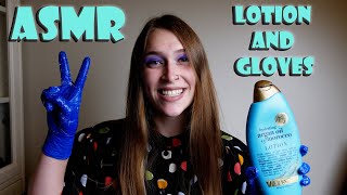 ASMR  Gloves with lotion oil  No Talking [upl. by Salamanca792]