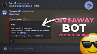 Create a Discord Giveaway Bot Without Coding 247 Hours Online [upl. by Eanerb]