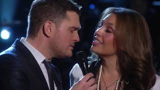 Michael Bublé Duet With Thalia  Mis DeseosFeliz Navidad  Live From NBC New York [upl. by Negyam464]