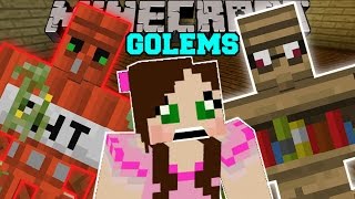 Minecraft TOO MANY GOLEMS TNT GOLEM DIAMOND GOLEM EMERALD GOLEM amp MORE Mod Showcase [upl. by Patric]