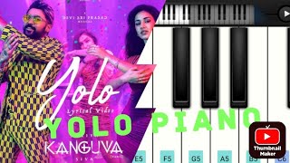 YOLO SONG  KANGUVA  PIANO COVER [upl. by Hgieliak]