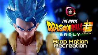 Broly vs Gogeta  Dragon Ball Super Broly Stop motion Recreation [upl. by Sardella]