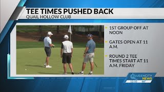 Wells Fargo Championship Round 1 start delayed again [upl. by Asquith]